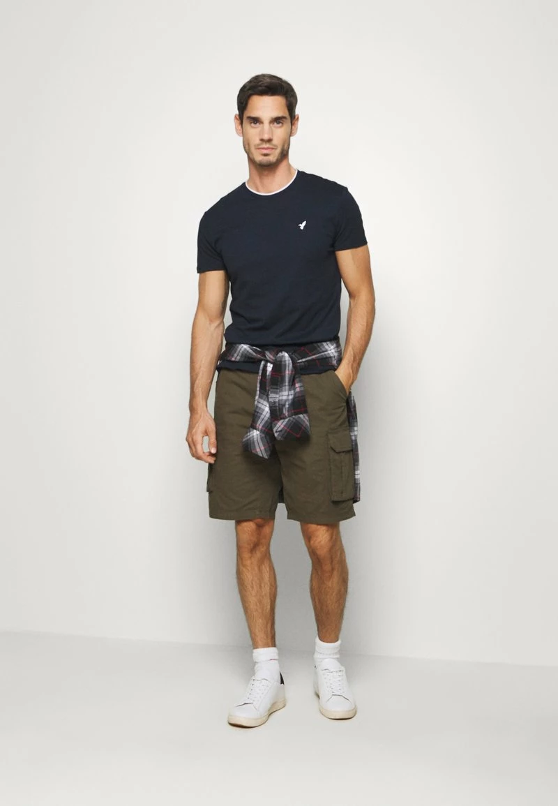 Pier One Camiseta Básica - Dark Blue, Hombre 4 Pier One Camiseta Básica - Dark Blue, Hombre - Imagen 2