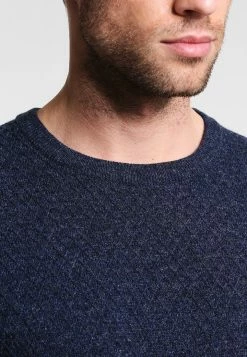 Pier One Hombre Jersey De Punto - Motled Dark Blue -PIER ONE Ventas 033d0b8ebe764a8d9ba6889d899b8fee