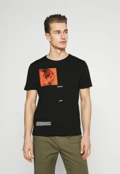 Pier One Hombre Camiseta Estampada - Black