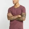 Pier One Camiseta Básica - Mottled Bordeaux, Hombre -PIER ONE Ventas 090180dc2ef2487884ad038b7f7a7d3d