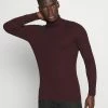 Pier One MUSCLE FIT TURTLE - Jersey De Punto - Mottled Bordeaux, Hombre -PIER ONE Ventas 0b0eccef7ef8492991259cfffe8085b5