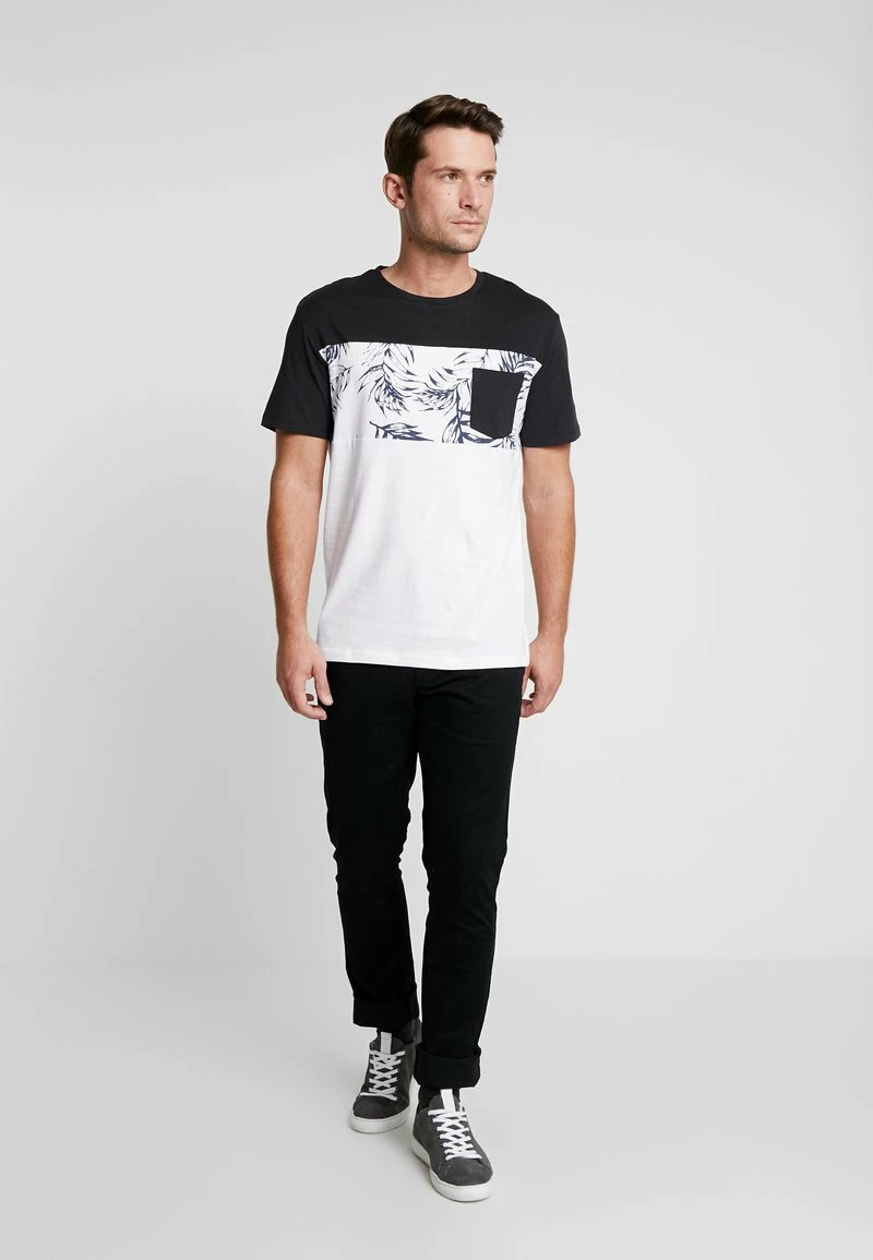 Pier One Hombre Camiseta Estampada - White/black 4 Pier One Hombre Camiseta Estampada - White/black - Imagen 2