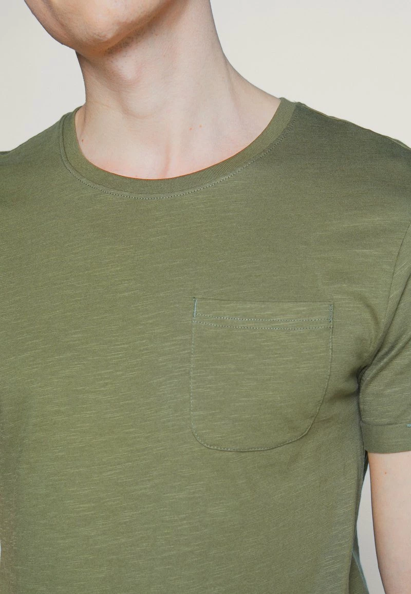 Pier One Hombre Camiseta Básica - Oliv 7 Pier One Hombre Camiseta Básica - Oliv - Imagen 5