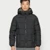 Pier One Hombre BASIC PUFFER JACKET WITH CONTRAST HOOD - Chaqueta De Invierno - Black/olive -PIER ONE Ventas 111497f3cba0480290c3bd16ea81c4ab