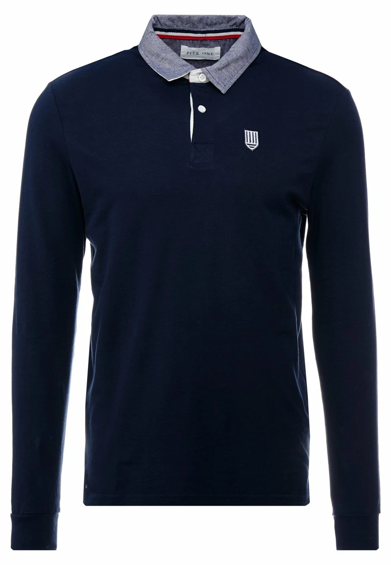 Pier One COLLAR RUGBY - Polo - Dark Blue, Hombre 6 Pier One COLLAR RUGBY - Polo - Dark Blue, Hombre - Imagen 4