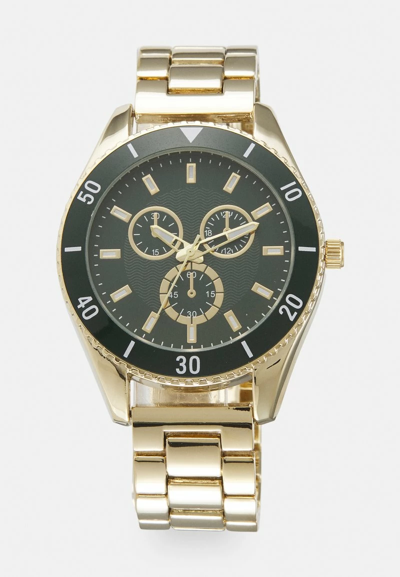 Pier One UNISEX - Reloj - Gold-coloured/green, Unisexo 3 Pier One UNISEX - Reloj - Gold-coloured/green, Unisexo