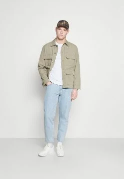 Pier One Hombre 5 PACK - Camiseta De Manga Larga - White/dark Blu/grey