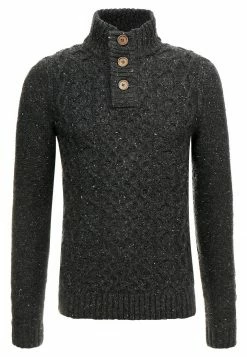 Pier One Hombre Jersey De Punto - Mottled Dark Grey -PIER ONE Ventas 13d1d81068fa4915ac5e622c1f1b8077