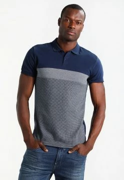 Pier One Hombre Polo - Dark Blue/mottled Grey