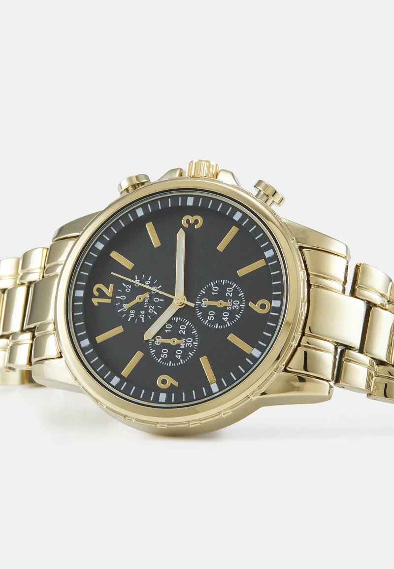 Pier One Unisexo UNISEX - Reloj - Gold-coloured/black 6 Pier One Unisexo UNISEX - Reloj - Gold-coloured/black - Imagen 4