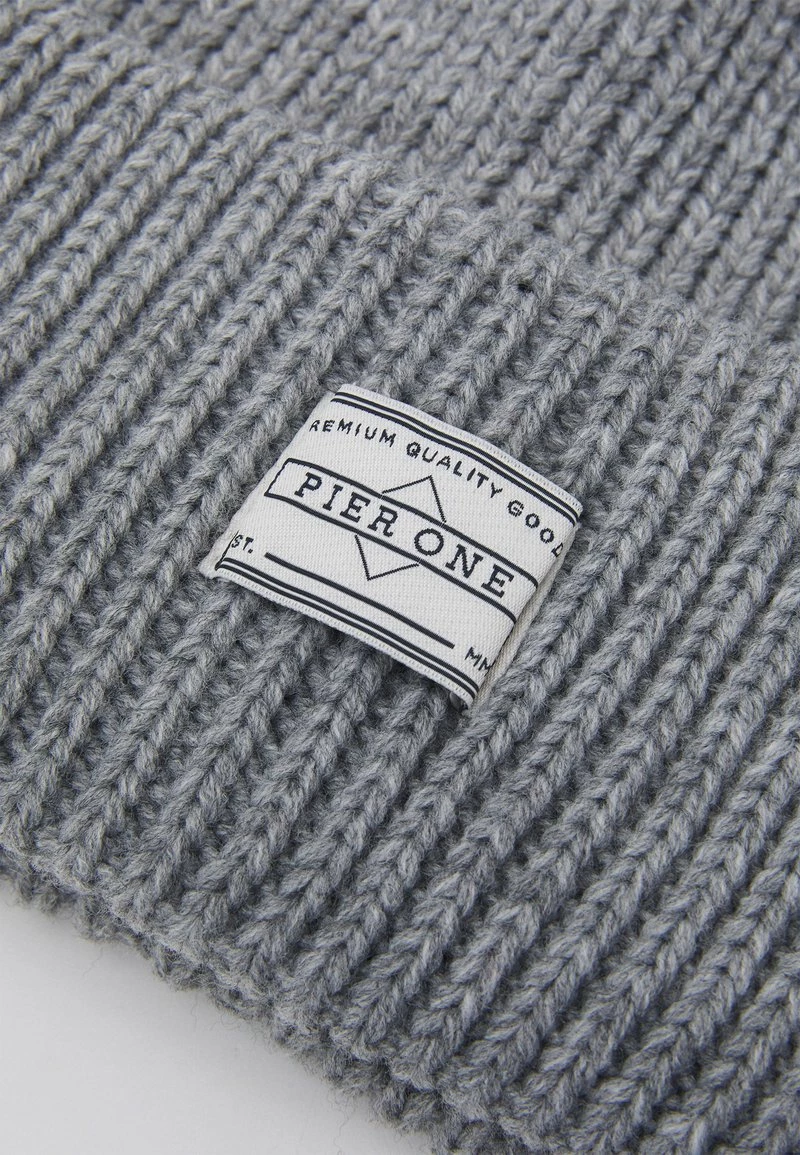 Pier One Unisexo 3 PACK UNISEX - Gorro - Black/grey/khaki 6 Pier One Unisexo 3 PACK UNISEX - Gorro - Black/grey/khaki - Imagen 4