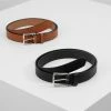Pier One Hombre UNISEX 2 PACK - Cinturón - Black/cognac