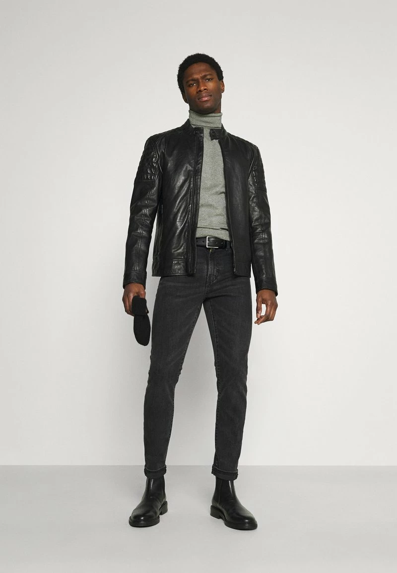 Pier One Hombre 2 PACK - Jersey De Punto - Black/mottled Light Grey 3 Pier One Hombre 2 PACK - Jersey De Punto - Black/mottled Light Grey