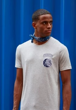 Pier One Hombre GRAPHIC T-SHIRT - Camiseta Básica - Mottled Grey -PIER ONE Ventas 1fdd1161053e45d89d814d54e051029a