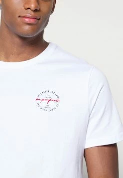 Pier One Hombre NEVER TOO LATE GRAPHIC T-SHIRT - Camiseta Estampada - White -PIER ONE Ventas 2399cd4cd67449b7b863dcca964e90b3