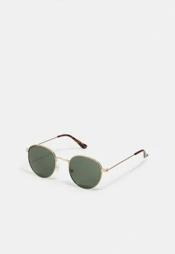 Pier One Unisexo UNISEX - Gafas De Sol - Gold-coloured/green