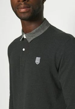 Pier One Hombre COLLAR RUGBY - Polo - Mottled Dark Grey -PIER ONE Ventas 263ae91989b94e3894a690c900d8e17d