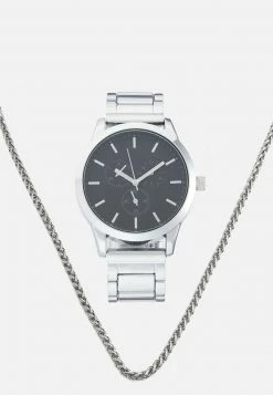 Pier One Unisexo SET UNISEX - Reloj - Silver-coloured