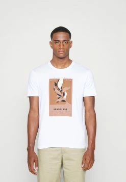 Pier One Hombre LEAF PRINT GRAPHIC T-SHIRT - Camiseta Estampada - White -PIER ONE Ventas 2971baeb496e4c7ca0af63ca66e6b69f