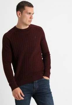 Pier One Hombre Jersey De Punto - Mottled Bordeaux