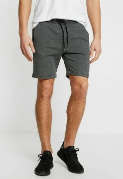 Pier One Hombre Pantalones Deportivos - Mottled Dark Grey