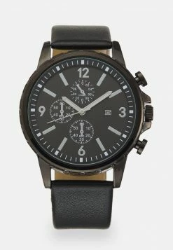 Pier One UNISEX - Cronógrafo - Black, Unisexo