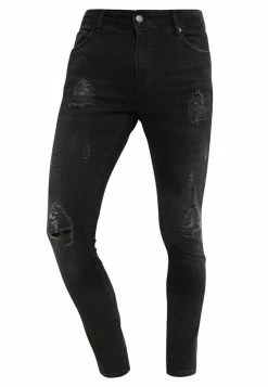 Pier One Vaqueros Pitillo - Black Denim, Hombre -PIER ONE Ventas 3442ef20f0bf4818a8bb0afc68f4cb09