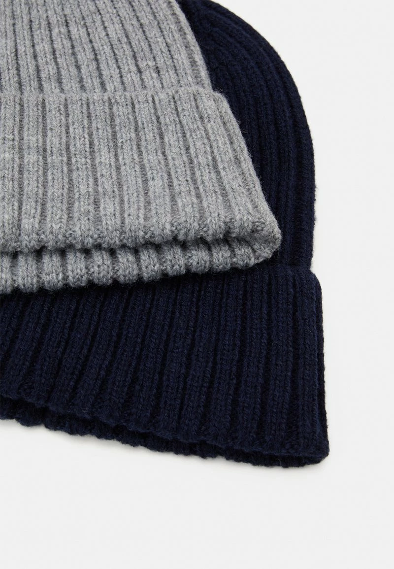 Pier One Unisexo 2 PACK UNISEX - Gorro - Grey/dark Blue 5 Pier One Unisexo 2 PACK UNISEX - Gorro - Grey/dark Blue - Imagen 3
