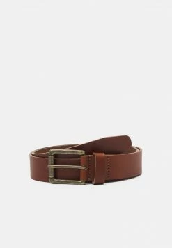 Pier One Unisexo LEATHER UNISEX - Cinturón - Cognac