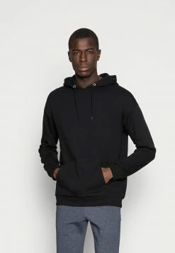 Pier One Hombre PLAIN SKATER HOODY - Jersey Con Capucha - Black