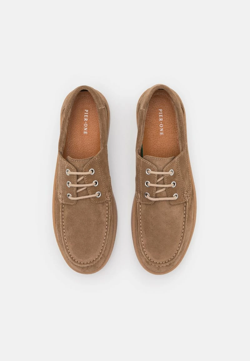 Pier One Hombre LEATHER - Zapatillas - Taupe 6 Pier One Hombre LEATHER - Zapatillas - Taupe - Imagen 4
