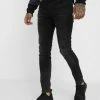 Pier One Vaqueros Pitillo - Black Denim, Hombre -PIER ONE Ventas 393490ac626b4675960f965b12a9142c