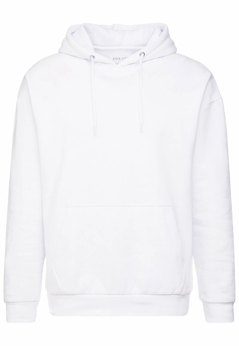 Pier One Hombre PLAIN SKATER HOODY - Jersey Con Capucha - White 7 Pier One Hombre PLAIN SKATER HOODY - Jersey Con Capucha - White - Imagen 5