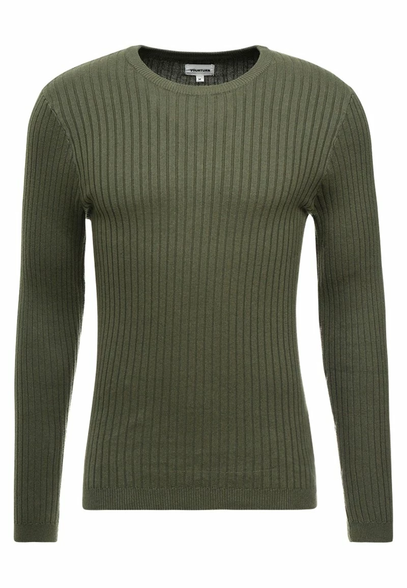 Pier One Hombre Jersey De Punto - Oliv 6 Pier One Hombre Jersey De Punto - Oliv - Imagen 4