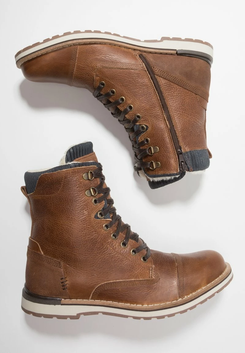 Pier One Hombre Botines Con Cordones - Cognac 4 Pier One Hombre Botines Con Cordones - Cognac - Imagen 2