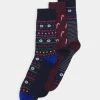 Pier One Hombre XMAS GIFT BOX 3 PACK - Calcetines - Dark Blue/bordeaux/red -PIER ONE Ventas 43ef96180f1f4cde8bf712b75f0eca23