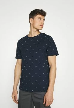 Pier One Hombre Camiseta Estampada - Dark Blue
