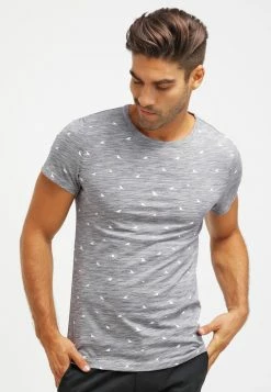 Pier One Hombre Camiseta Estampada - Dark Blue Melange