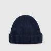 Pier One Unisexo SHORT MICRO BEANIE UNISEX - Gorro - Dark Blue