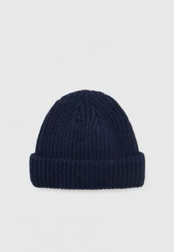 Pier One Unisexo SHORT MICRO BEANIE UNISEX - Gorro - Dark Blue