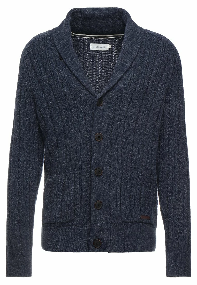 Pier One Hombre Chaqueta De Punto - Mottled Blue 7 Pier One Hombre Chaqueta De Punto - Mottled Blue - Imagen 5