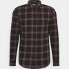 Pier One Hombre Camisa - Mottled Dark Grey / Bordeaux -PIER ONE Ventas 4f9ac067f5604d39acaa83e7a840259c