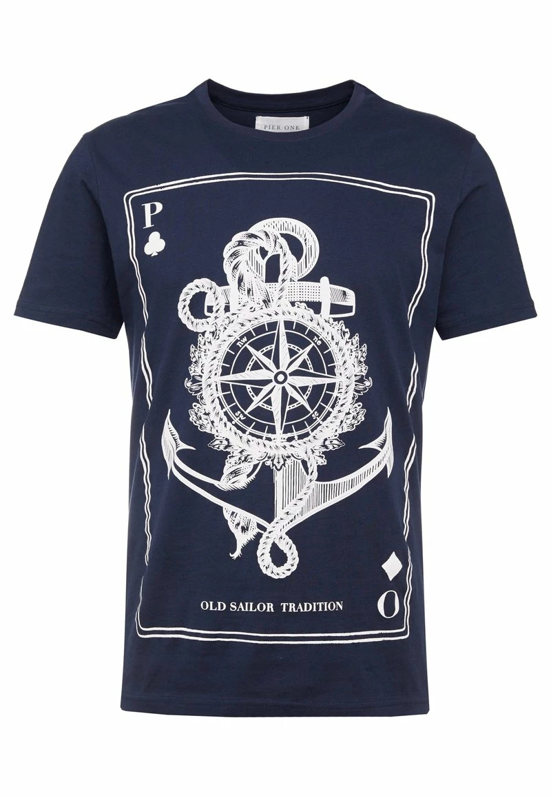 Pier One Camiseta Estampada - Dark Blue, Hombre 6 Pier One Camiseta Estampada - Dark Blue, Hombre - Imagen 4