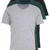 Pier One Hombre 3 PACK - Camiseta Básica - Black, Grey, Green -PIER ONE Ventas 52134d96565747c2b7ae7569c6f97bb0