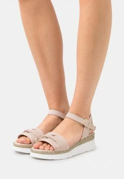 Pier One Mujer LEATHER - Sandalias Con Plataforma - Light Pink