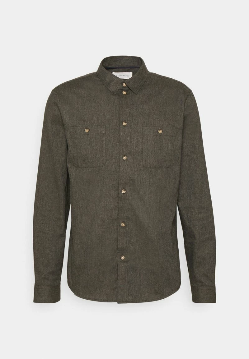 Pier One Hombre Camisa - Mottled Dark Green 7 Pier One Hombre Camisa - Mottled Dark Green - Imagen 5
