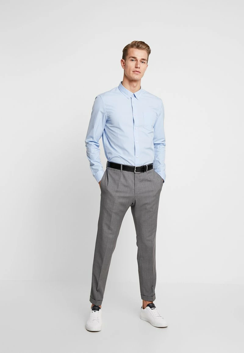 Pier One Hombre 2 PACK - Camisa Elegante - White/light Blue 3 Pier One Hombre 2 PACK - Camisa Elegante - White/light Blue