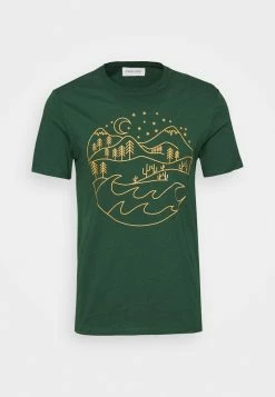 Pier One Hombre Camiseta Estampada - Dark Green -PIER ONE Ventas 58ebd793b2534b6b9c8b6248f8818b8f