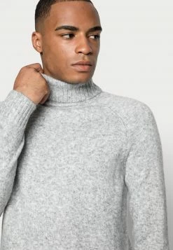Pier One Hombre ESSENTIAL WINTER TURTLENECK / 512 - MOTTLED BLUE - Jersey De Punto - Mottled Light Grey -PIER ONE Ventas 590ca0fcfbaa45dfac0a0be5c55d0fb9