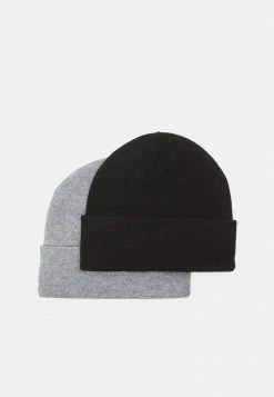 Pier One Unisexo 2 PACK UNISEX - Gorro - Black/grey